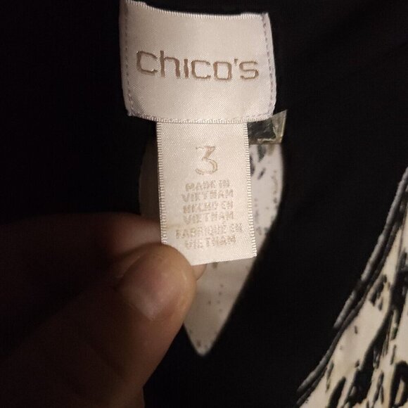 Chico's Animal Print Silky Maxi Dress XL - Picture 5 of 8